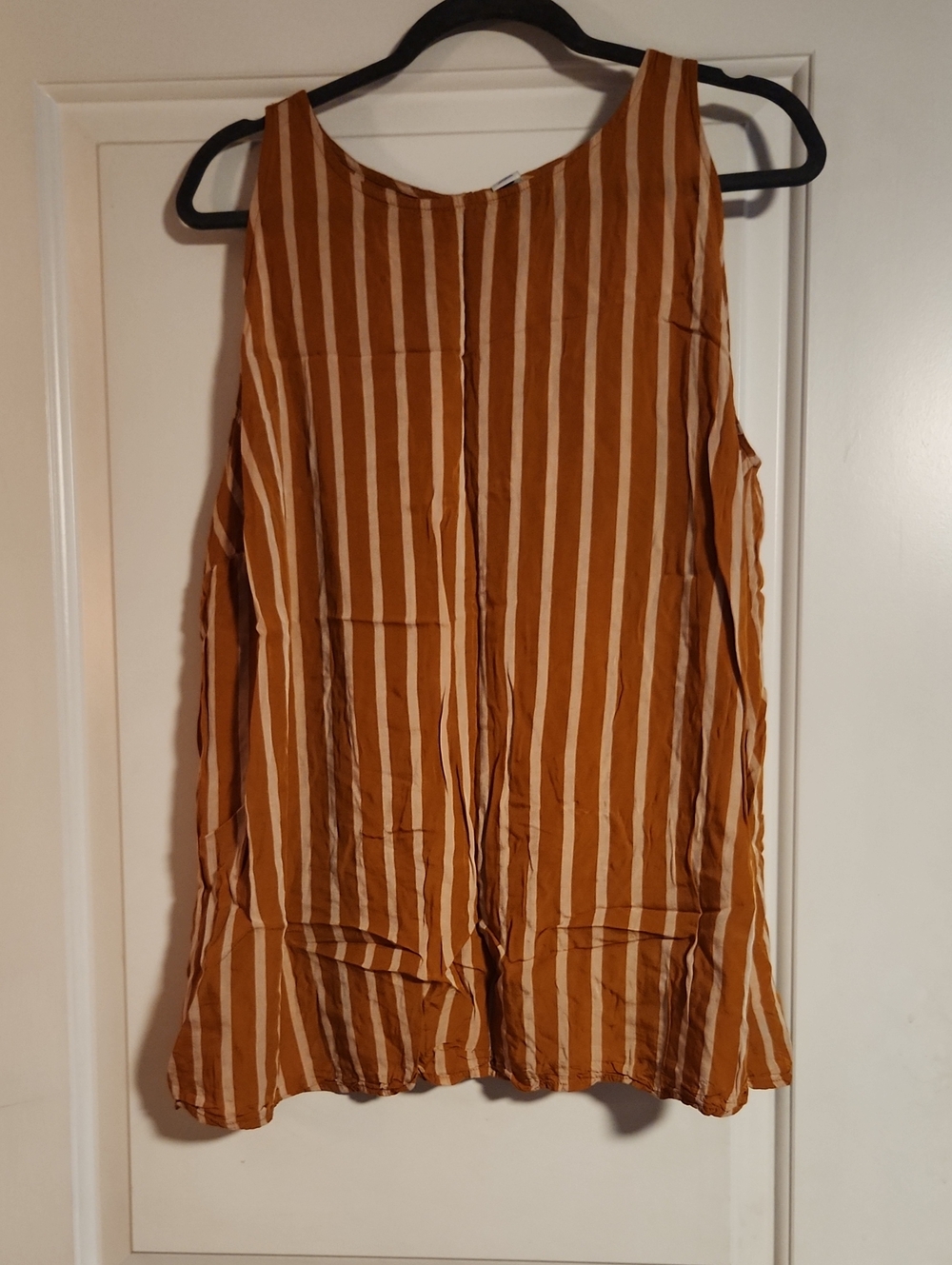 9Old Navy Rust and Cream Striped Shirt